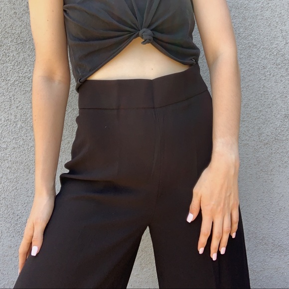 Zara Pants - Black ZARA High Waisted Wide Leg Dress Pants S